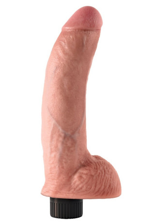 9" Vibrating Cock with Balls